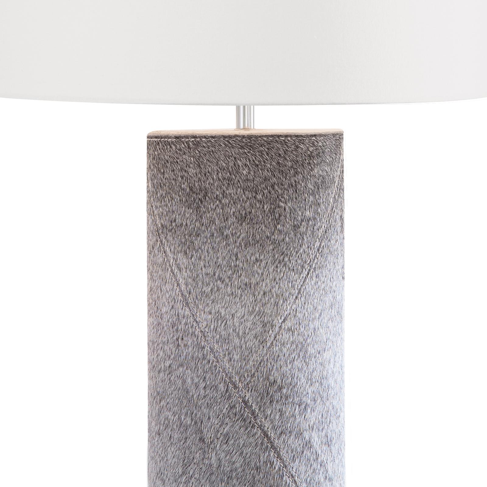 Andres Column Table Lamp (Grey)