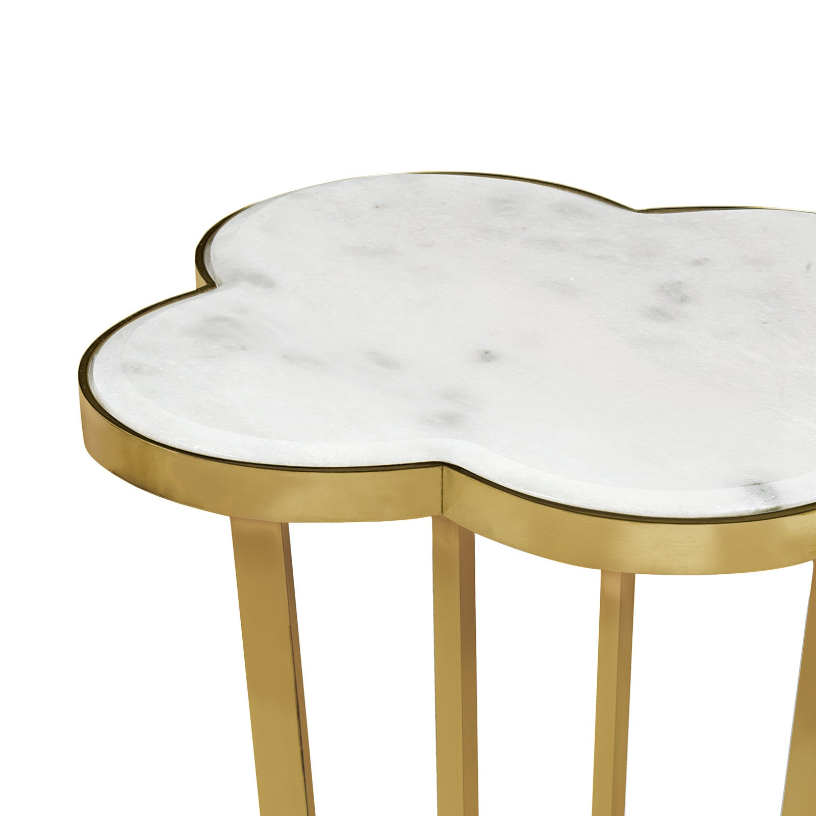 Clover Table (Natural Brass)