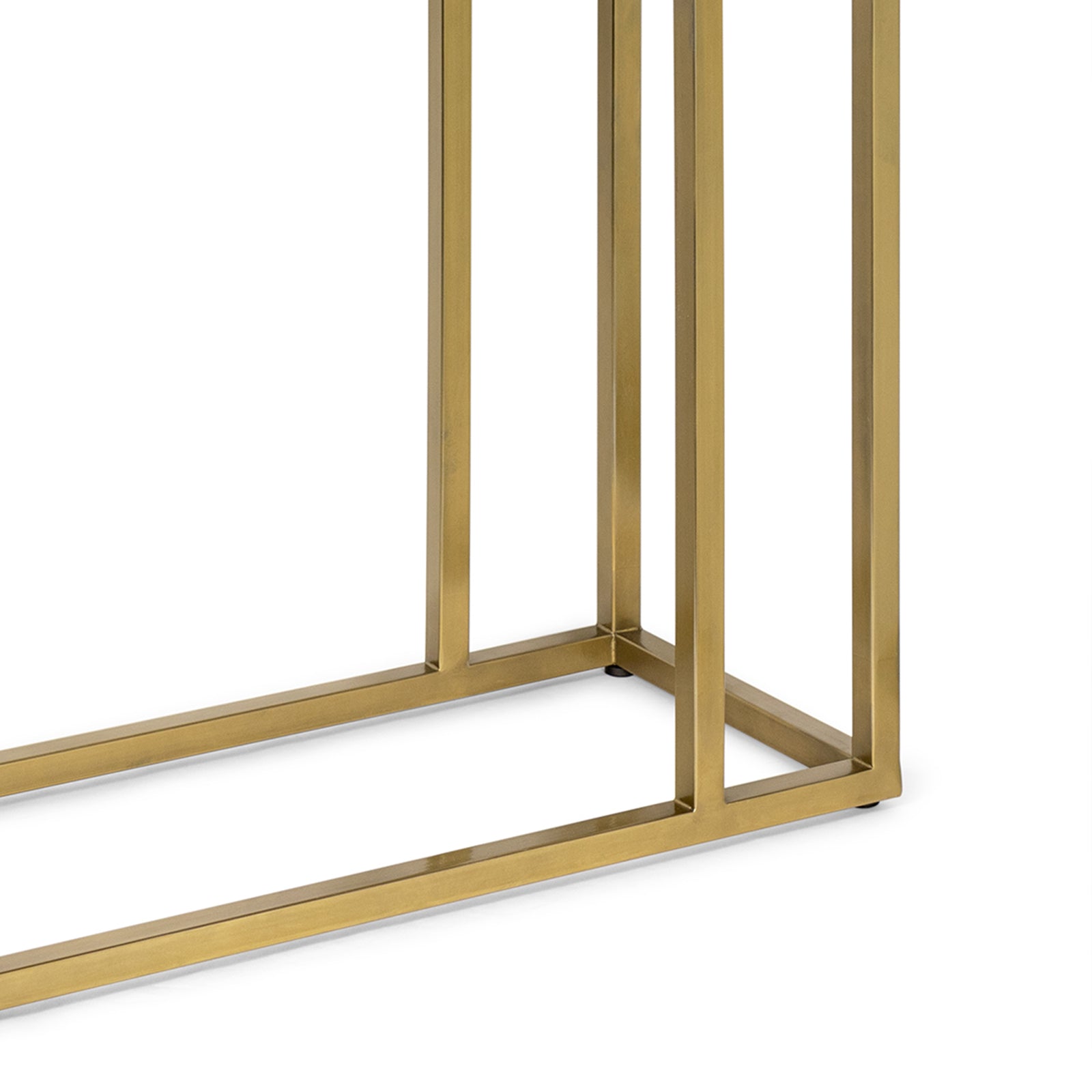 Echelon Sofa Hugger Table (Natural Brass)