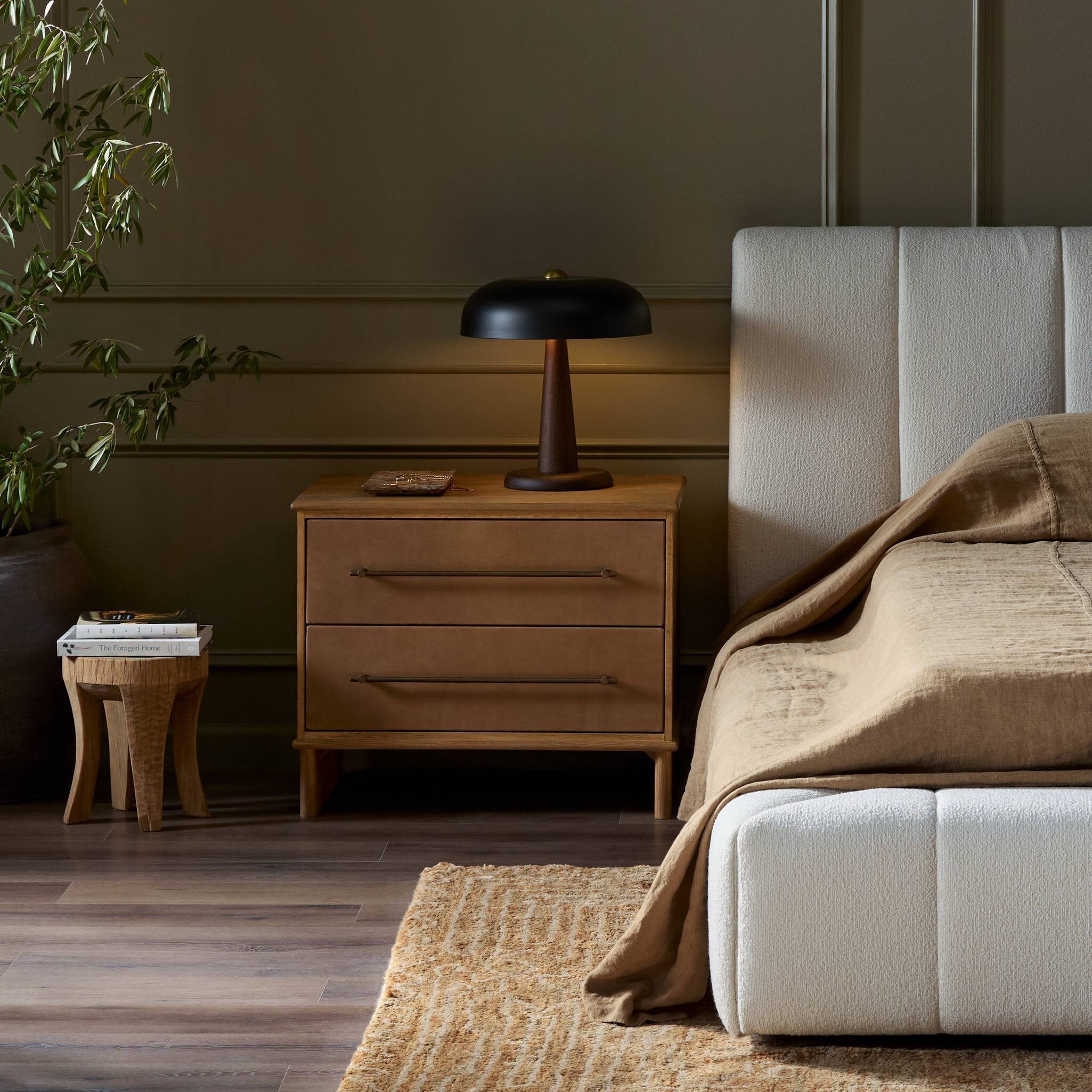 Stella Nightstand - Hazel Oak Veneer