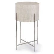 Bone Drum Table (Polished Nickel)