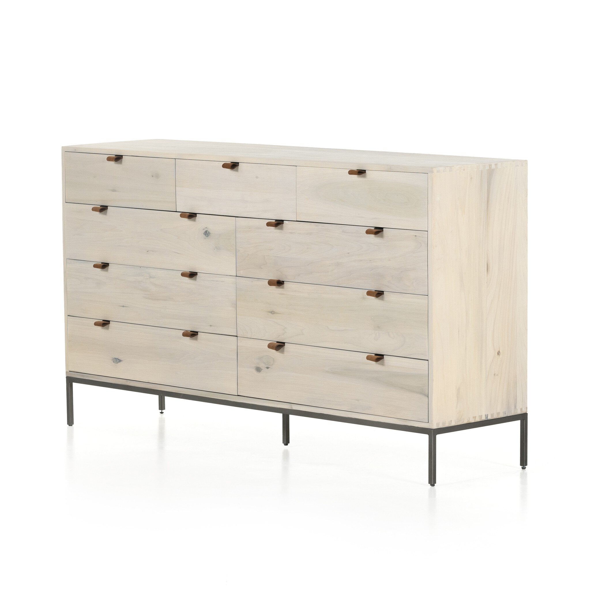 Trey 9 Drawer Dresser - Dove Poplar