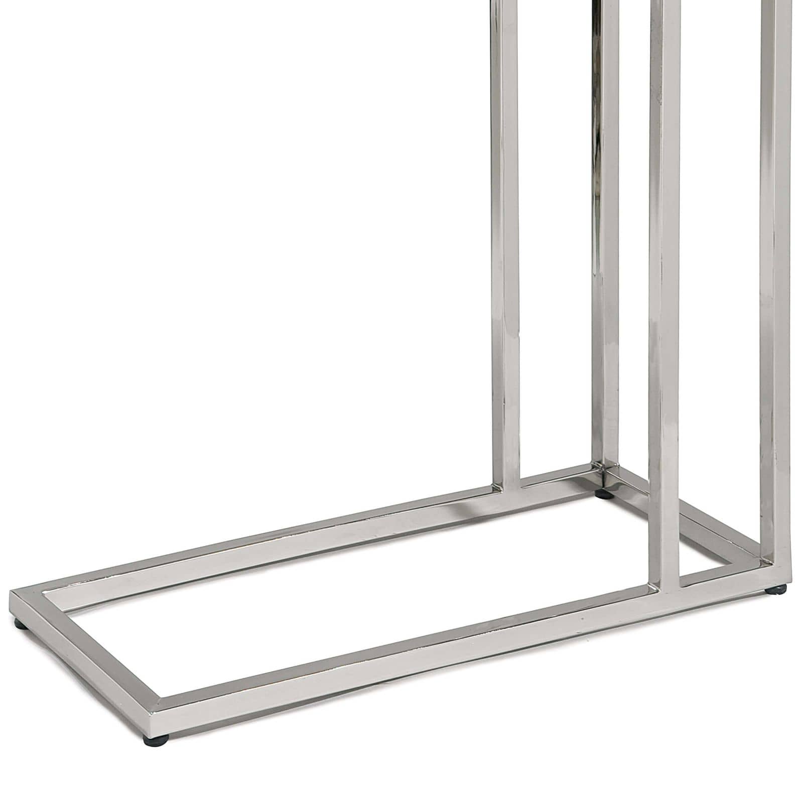 Echelon Sofa Hugger Table (Polished Nickel)