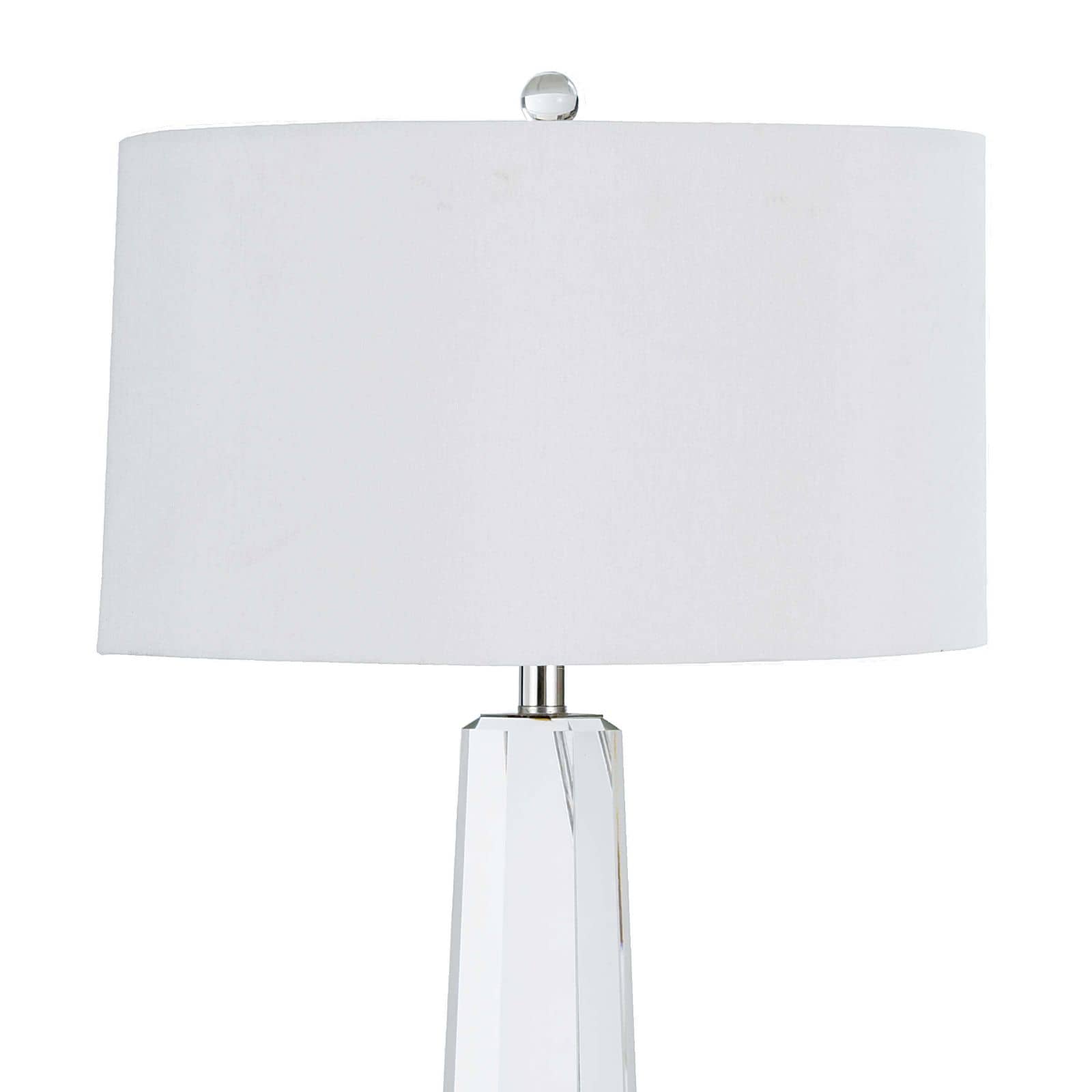Tapered Hex Crystal Table Lamp