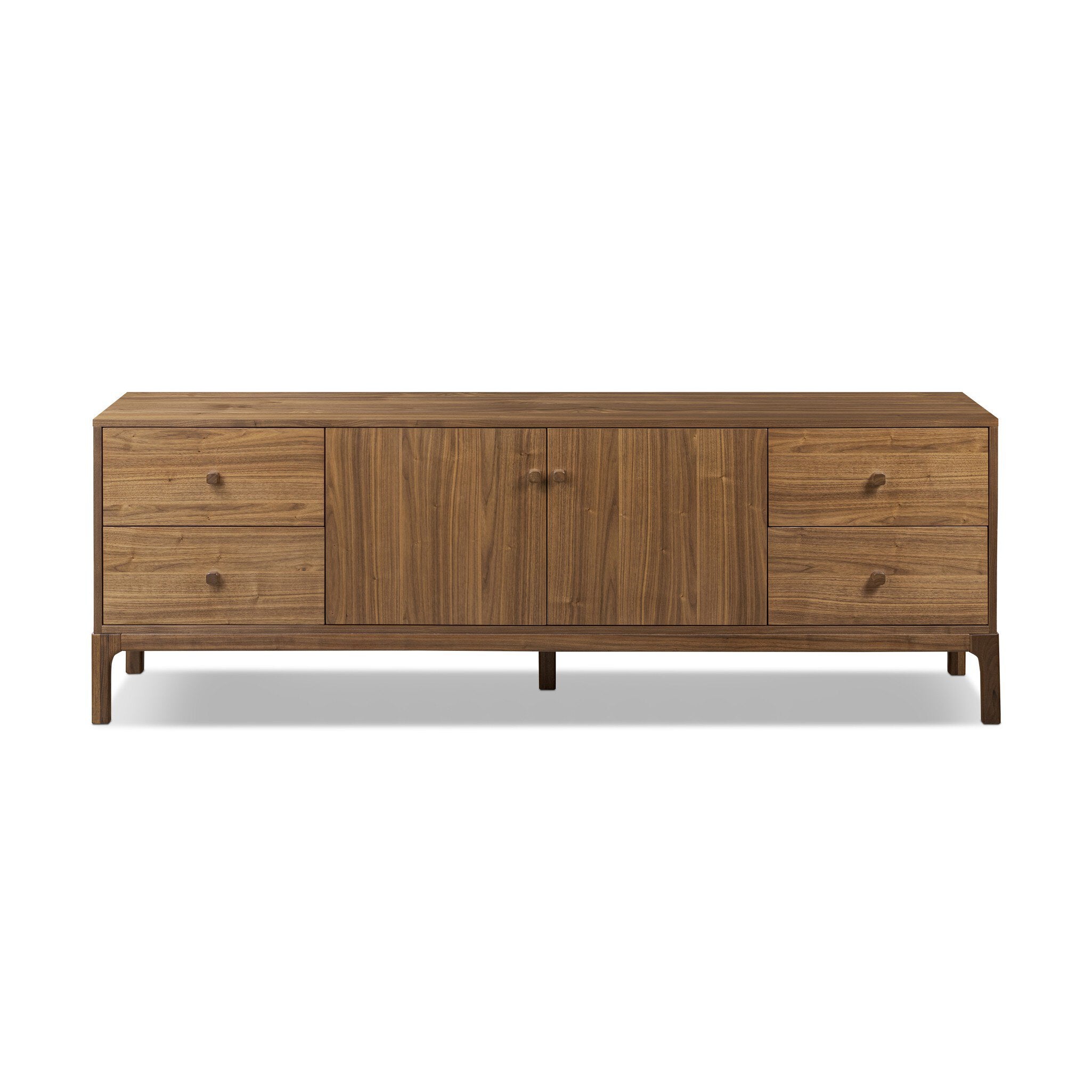 Arturo Media Console - Natural Walnut Veneer