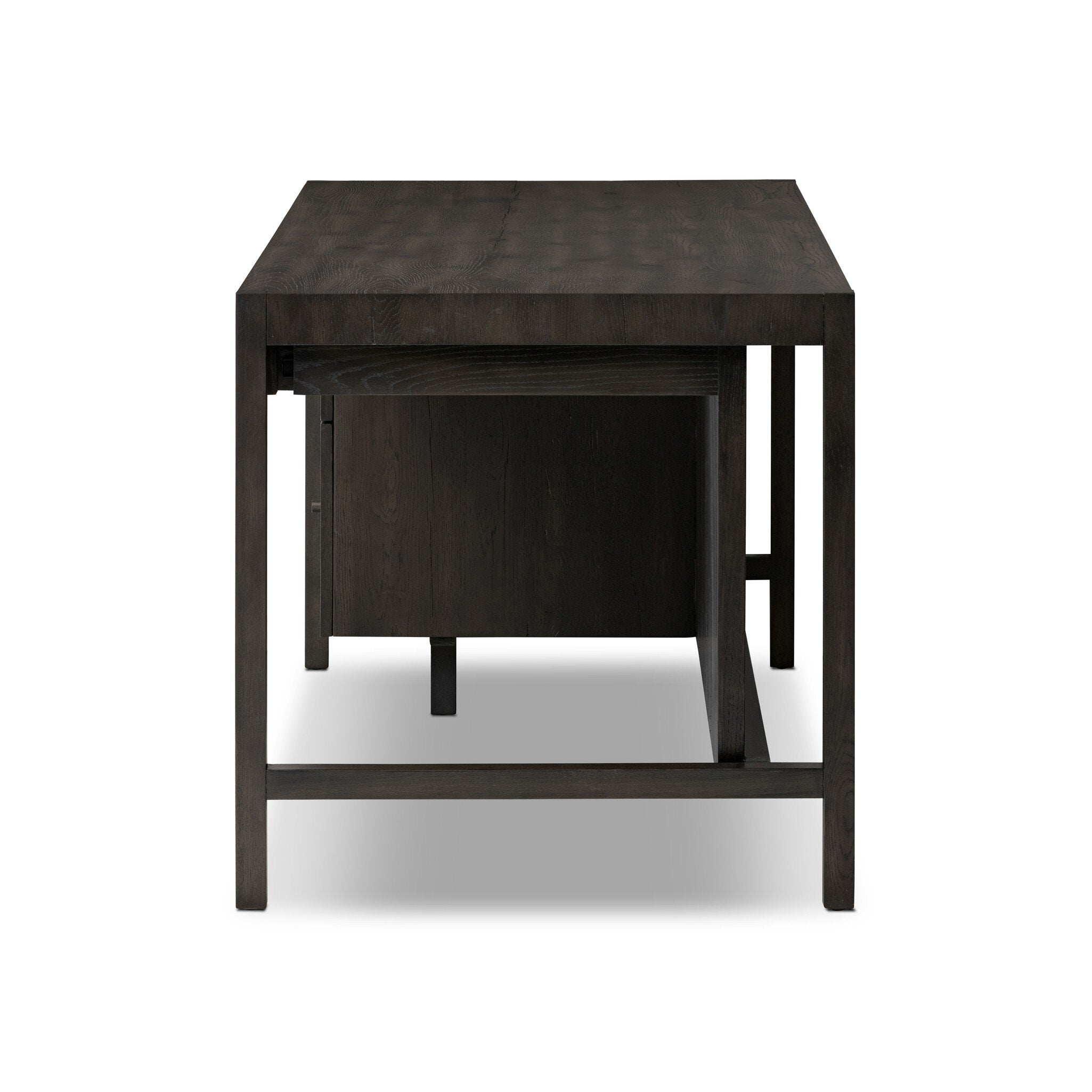 Suspension Desk - Smoked Black Veneer