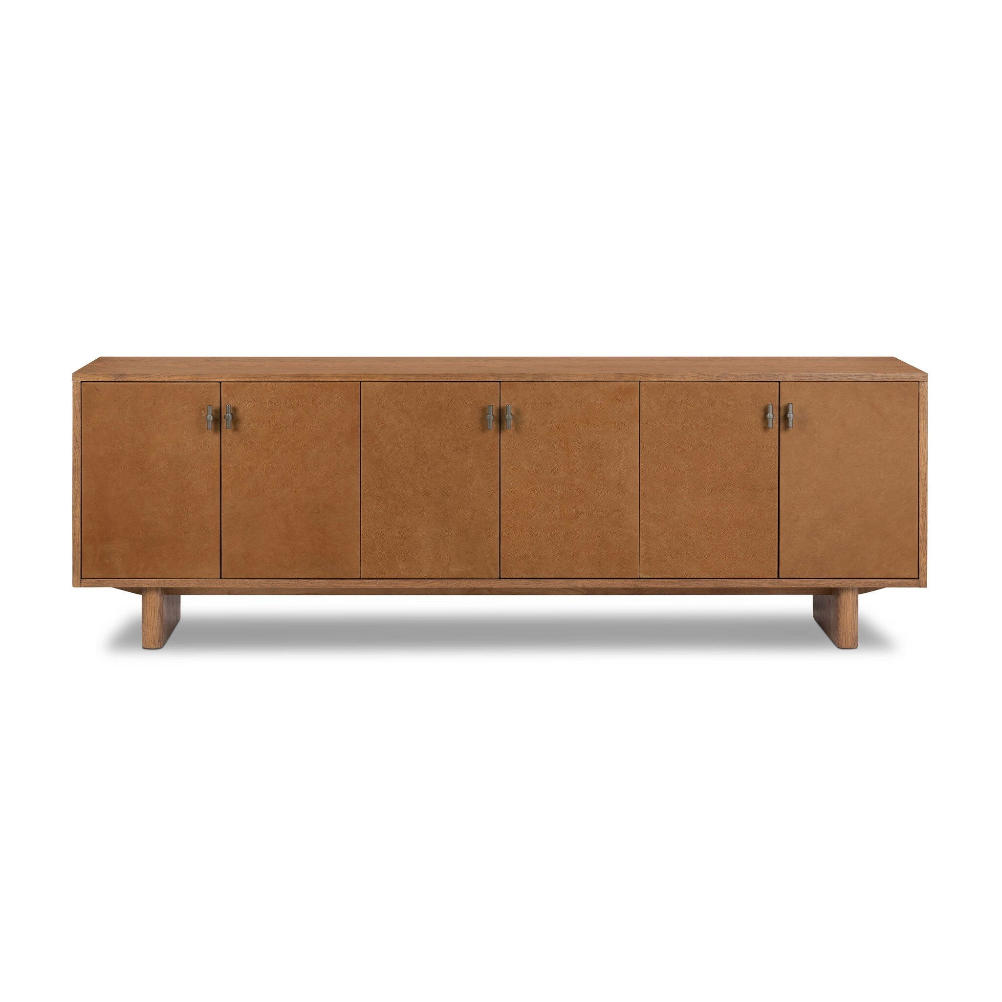 Posada Media Console - Amber Oak Veneer