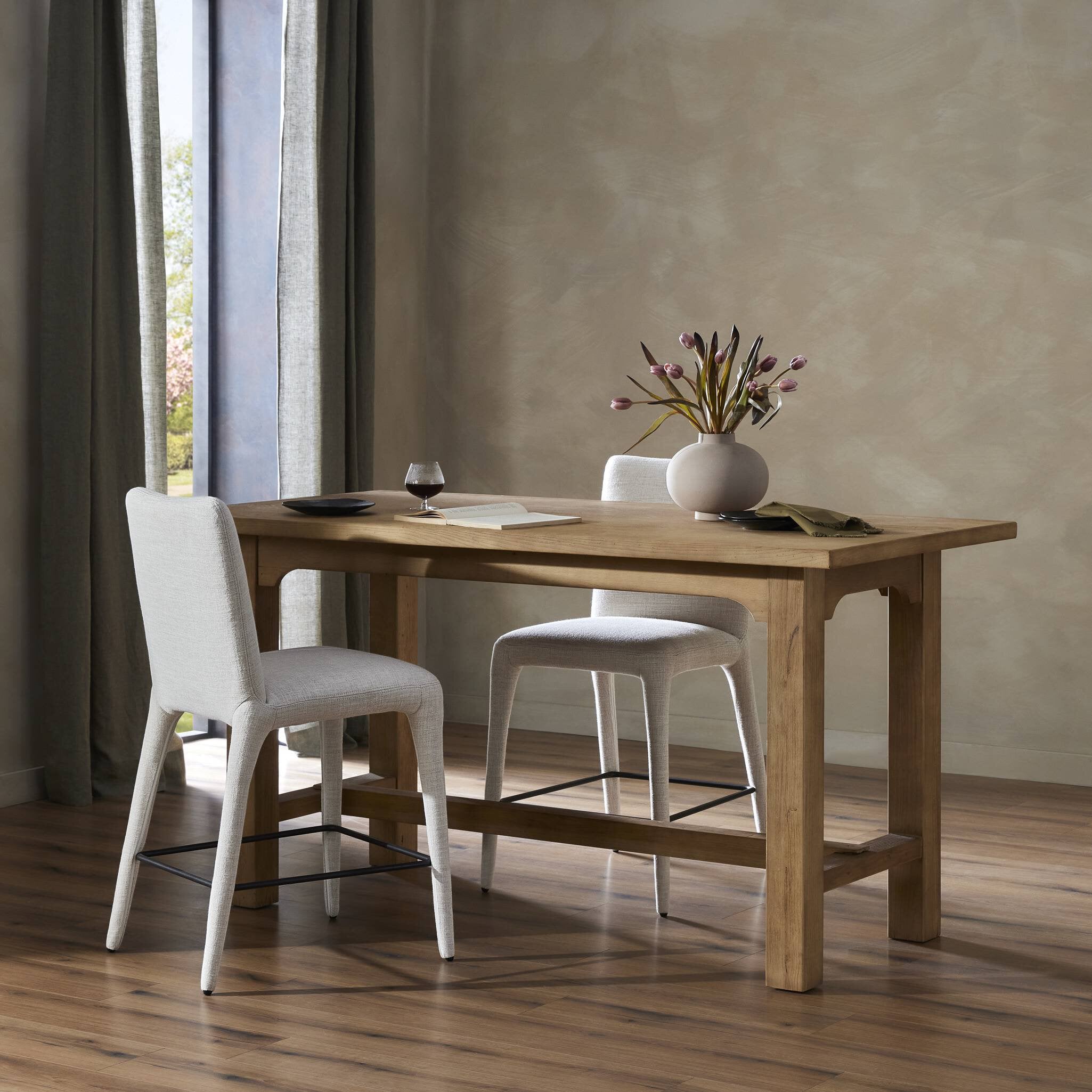 Myakka Bar + Counter Table - Worn Oak