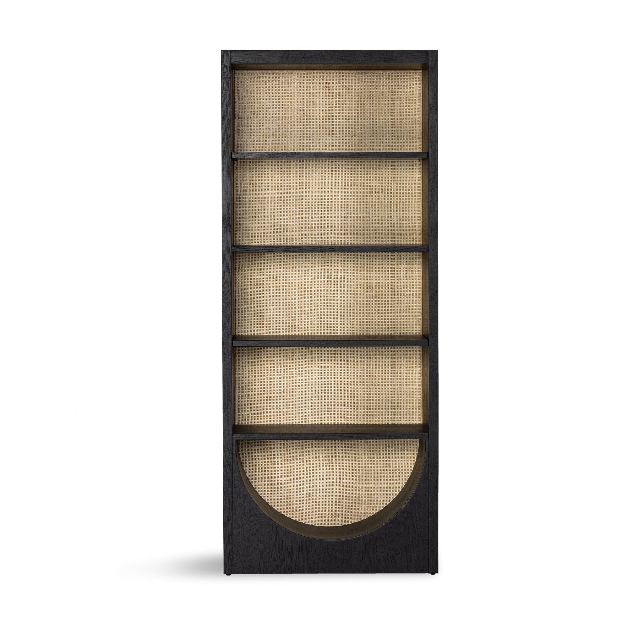 Higgs Bookcase - Brushed Ebony Oak Veneer