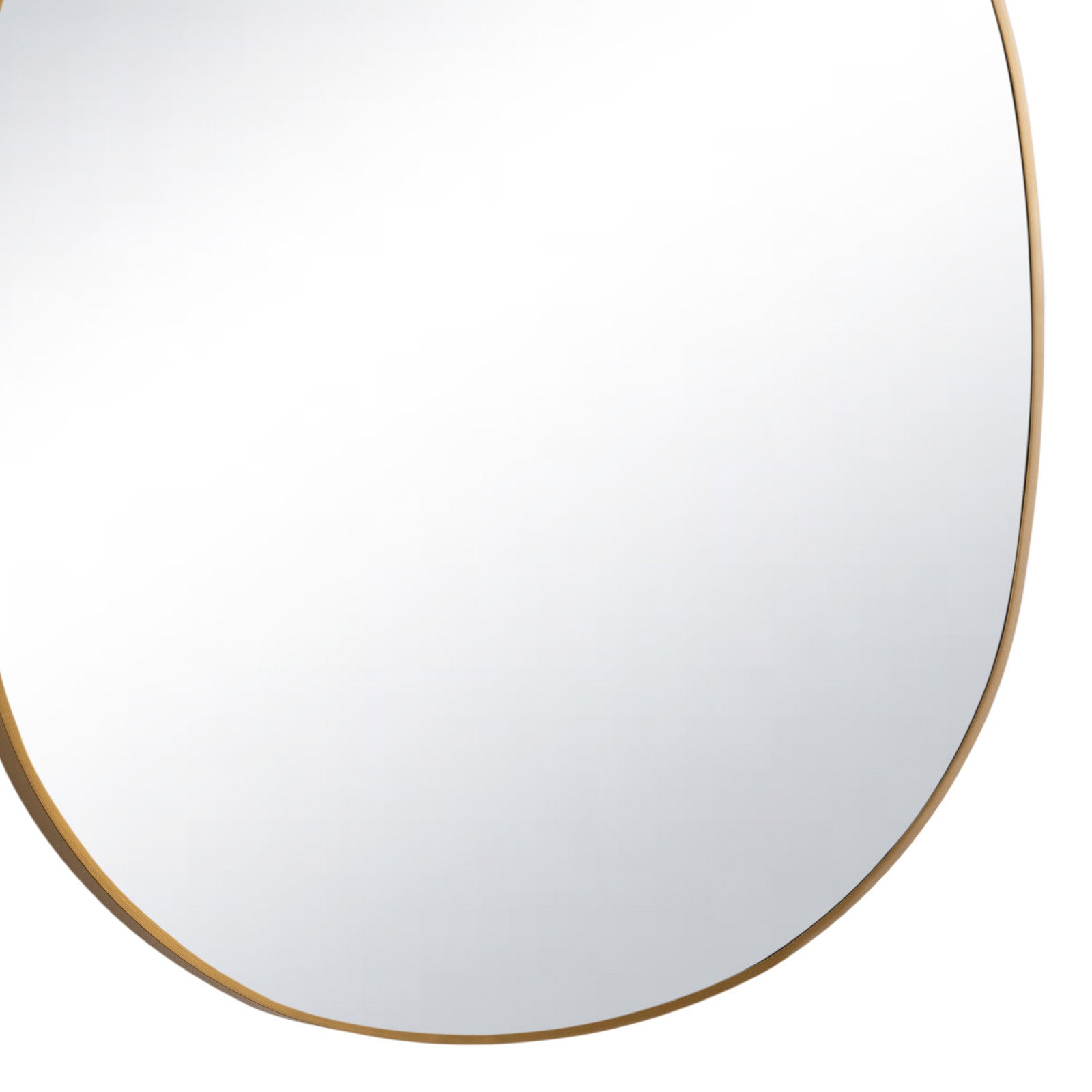 Mela Metal Mirror (Natural Brass)