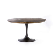 Powell Dining Table - English Brown Oak Veneer