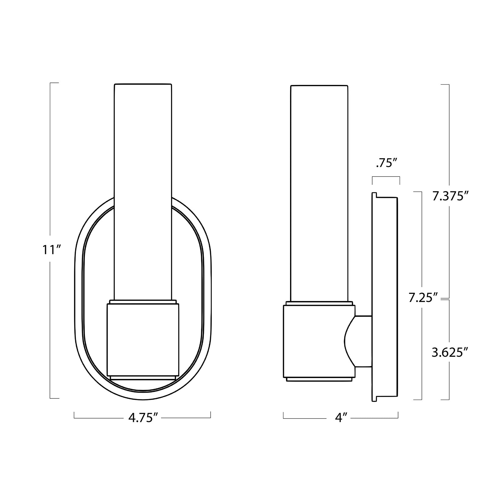 Dixon Sconce Single (Polished Nickel)