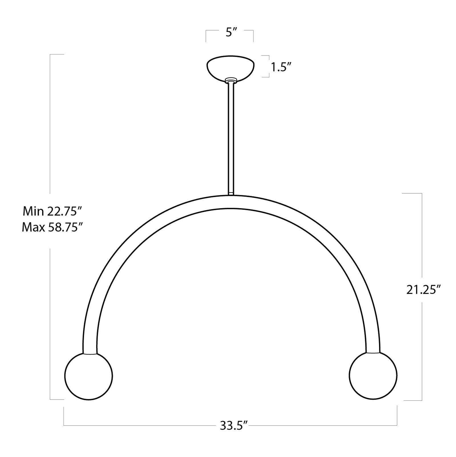 Happy Pendant Large (Polished Nickel)