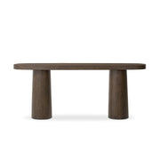 Valen Console Table - Rustic Brown Oak Veneer