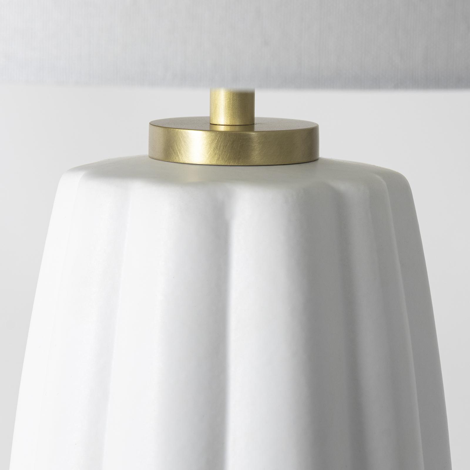 Crocus Ceramic Table Lamp (White)