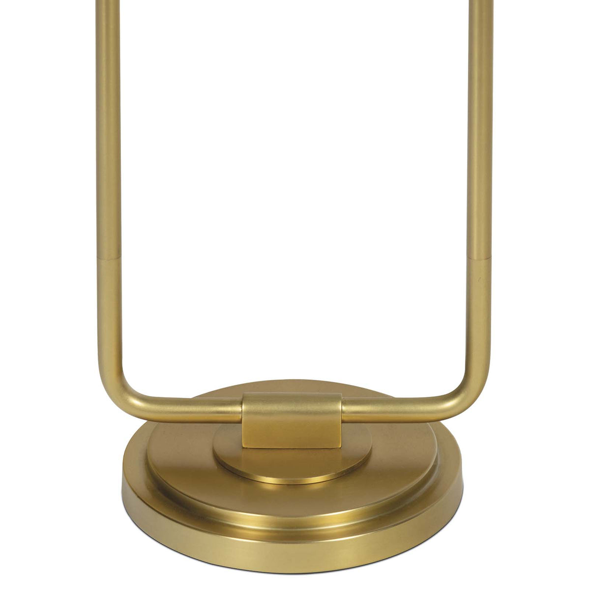 Polly Double Arm Table Lamp (Natural Brass with Mist Blue Scalloped Shade)