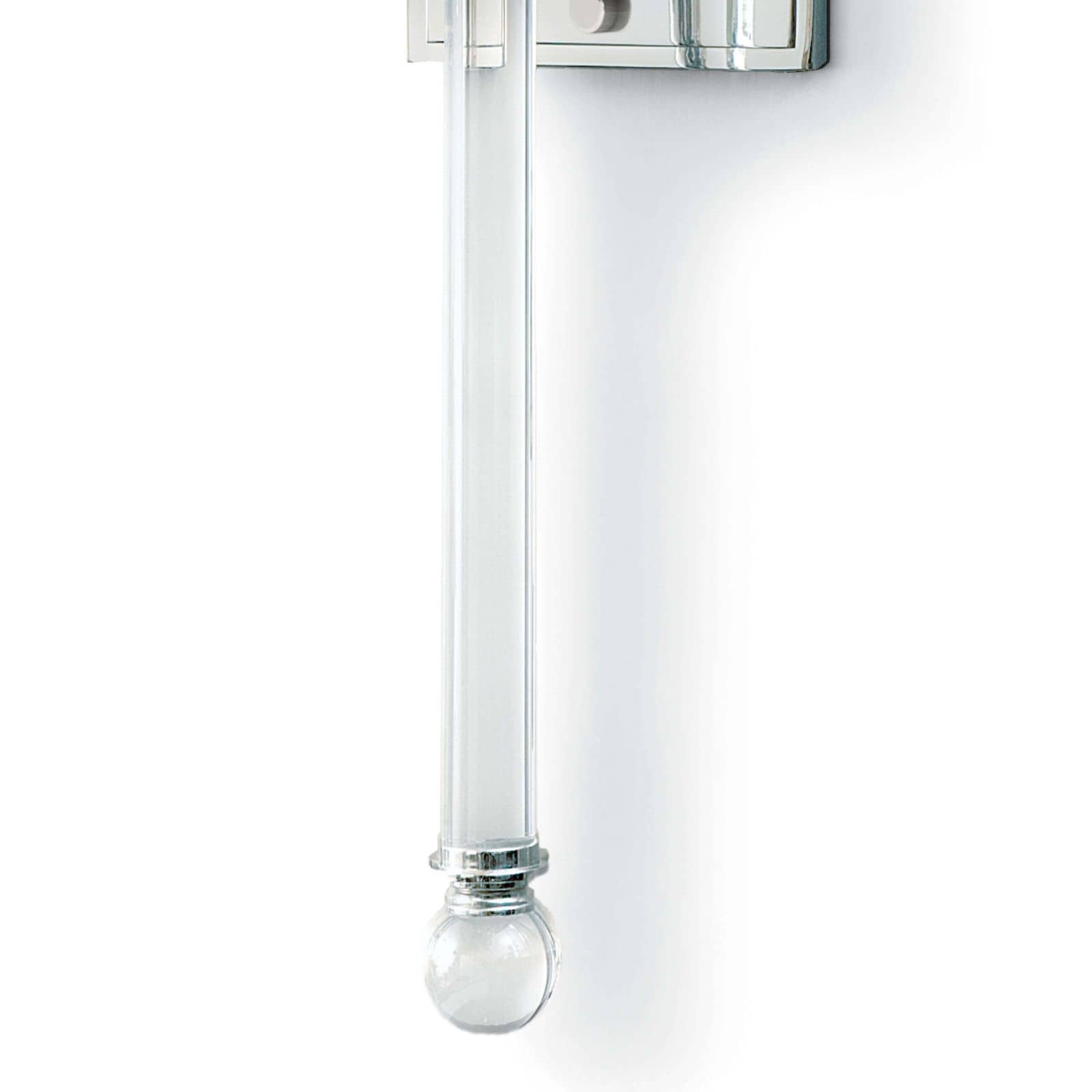 Crystal Tail Sconce (Polished Nickel)