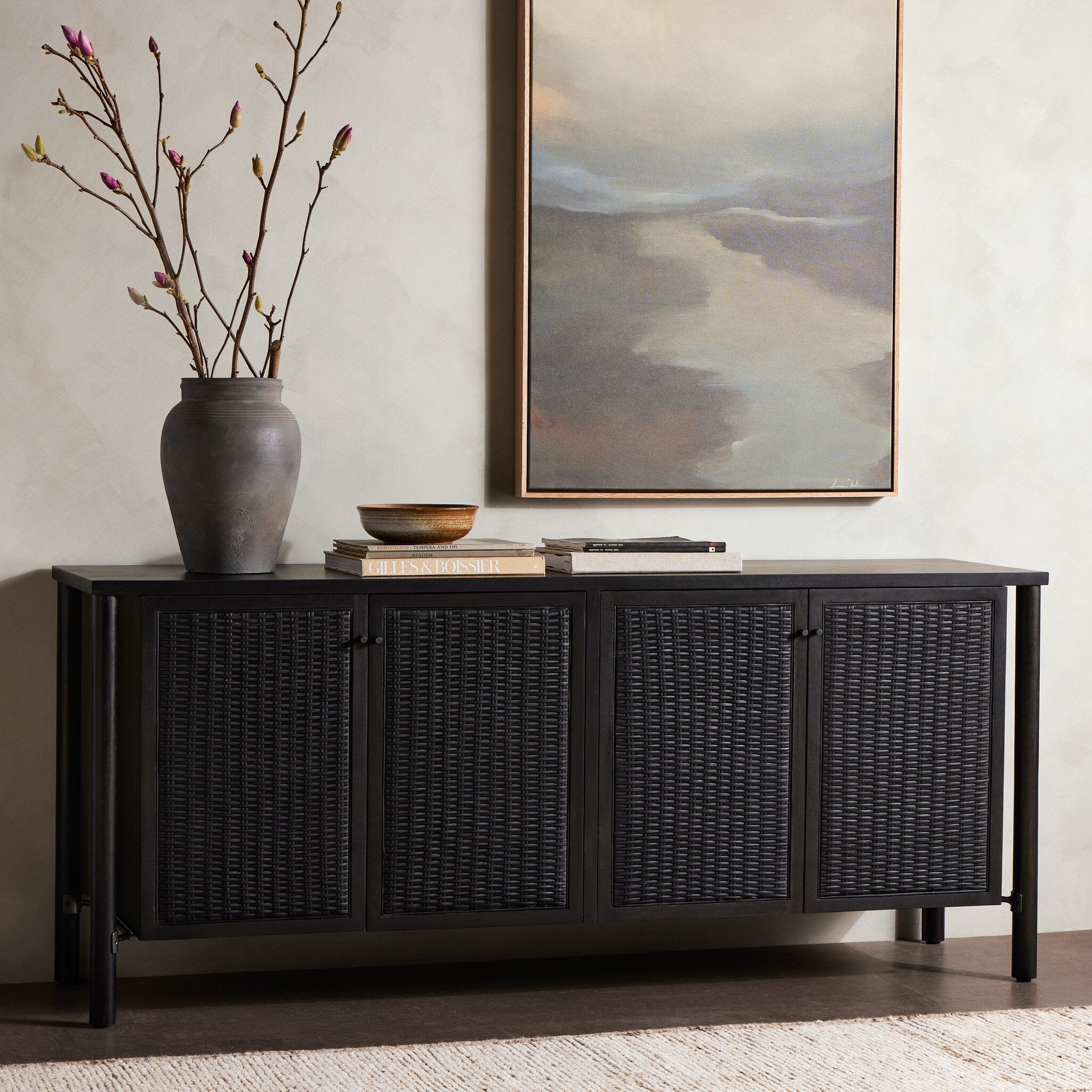 Veta Sideboard - Black Wash Mango
