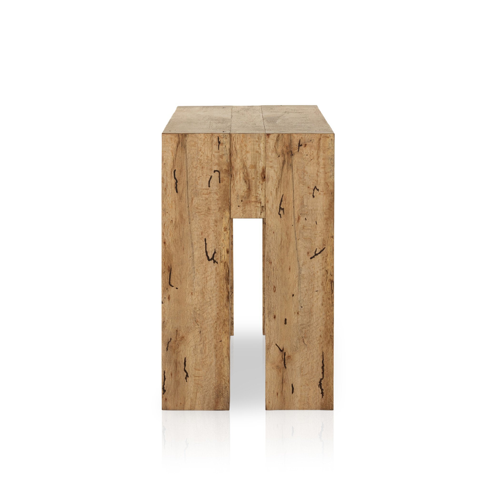 Abaso Console Table - Rustic Ash Oyster