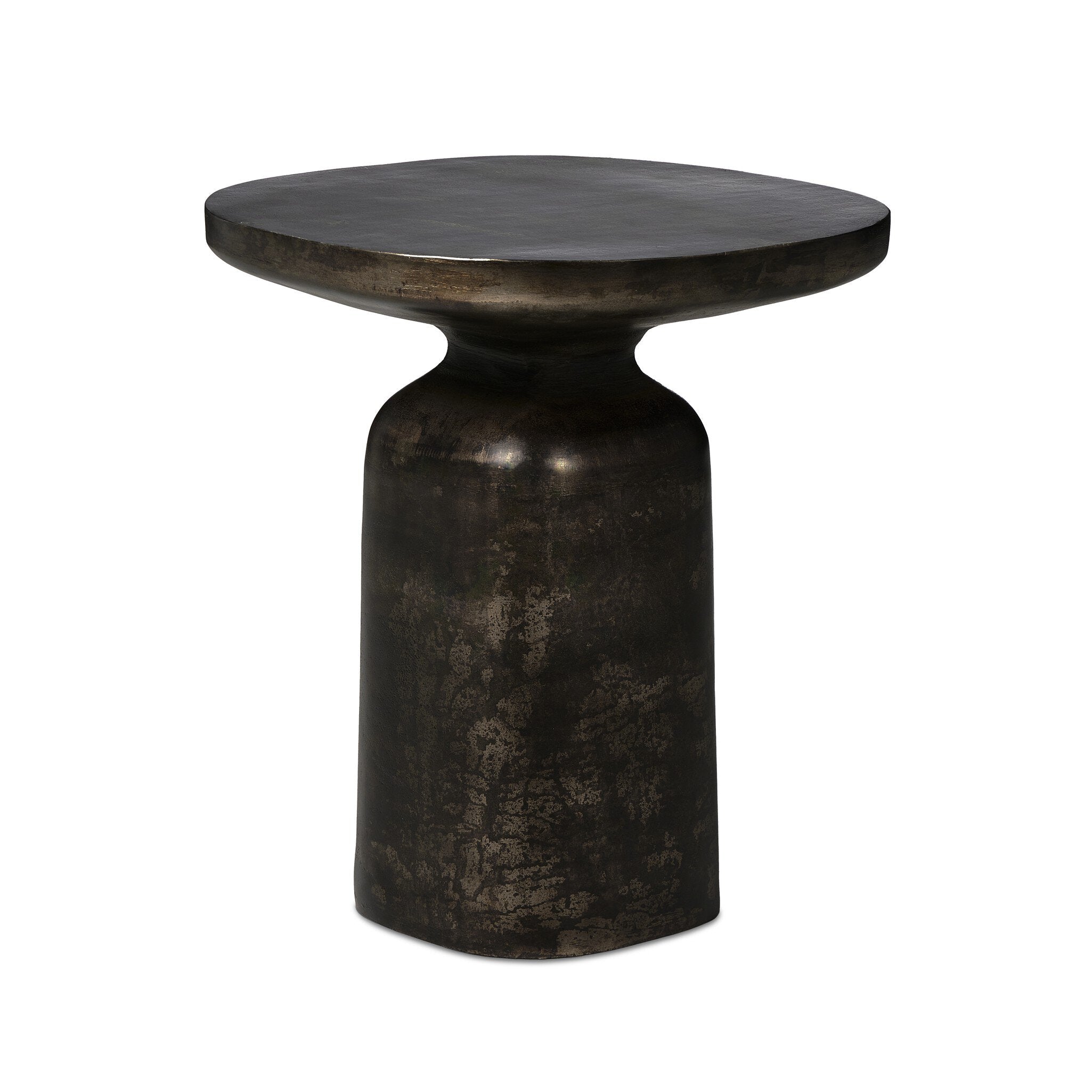 Odessa End Table - Distressed Bronze