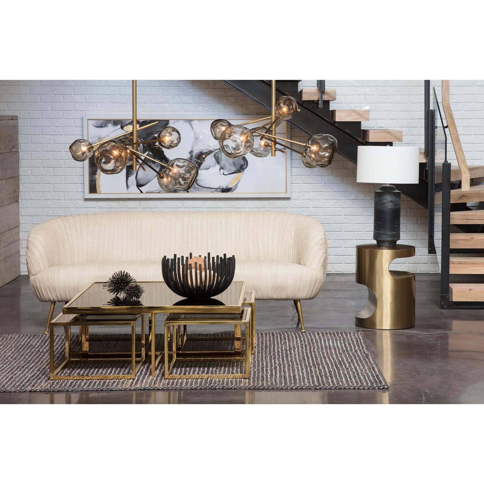Nathan Side Table (Brass)