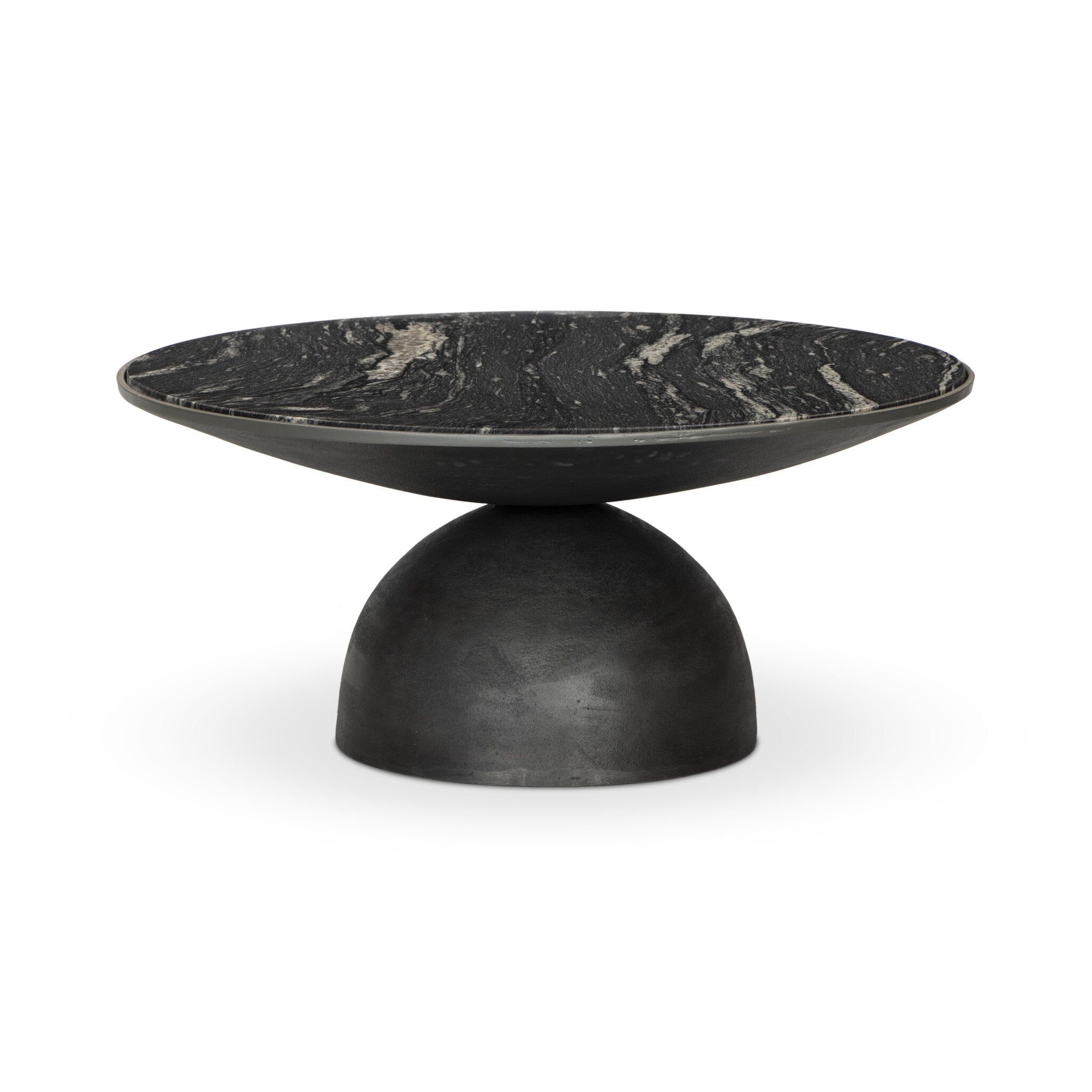 Corbett Coffee Table - Polished Black Marble