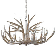 Antler Chandelier (Ambered Silver Leaf)