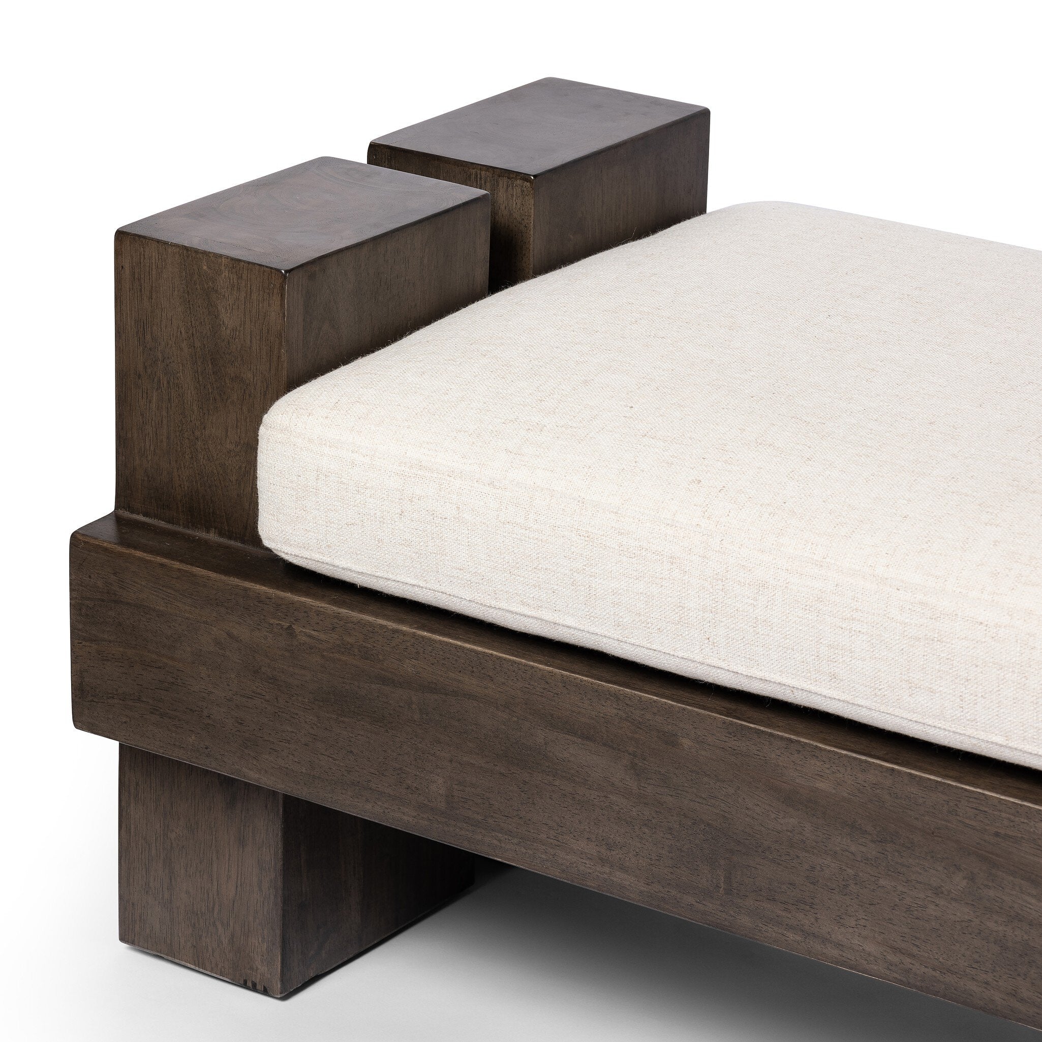 Heavy Wood Accent Bench - Alcala Cream