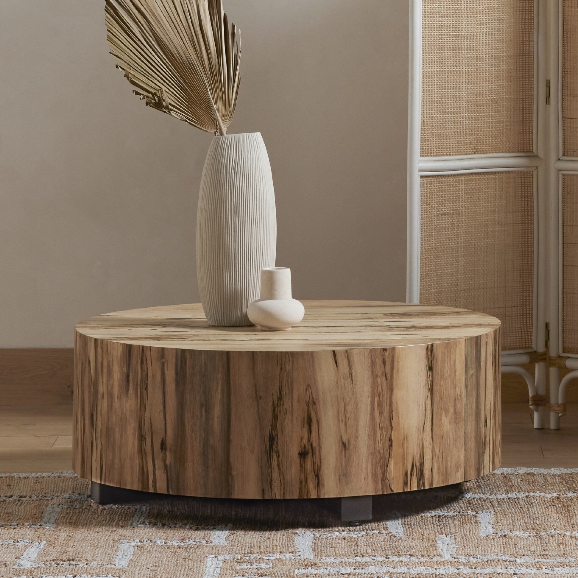 Hudson Round Coffee Table - Spalted Primavera