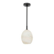 Artemis Pendant Single (Oil Rubbed Bronze with Alabaster Glass)