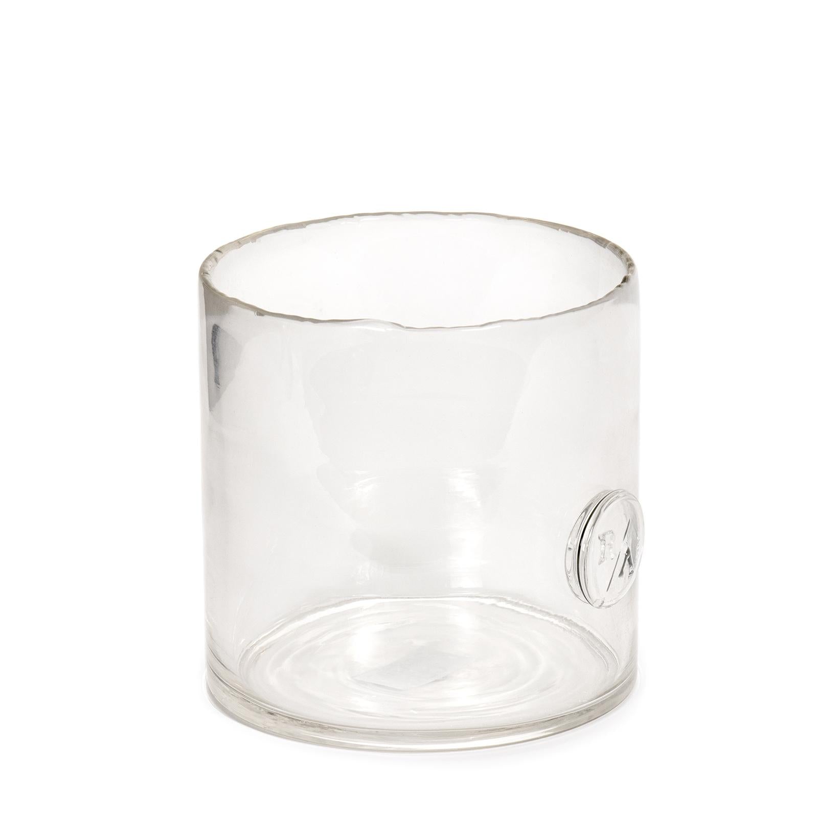 Monogram Glass Votive Large (Clear)