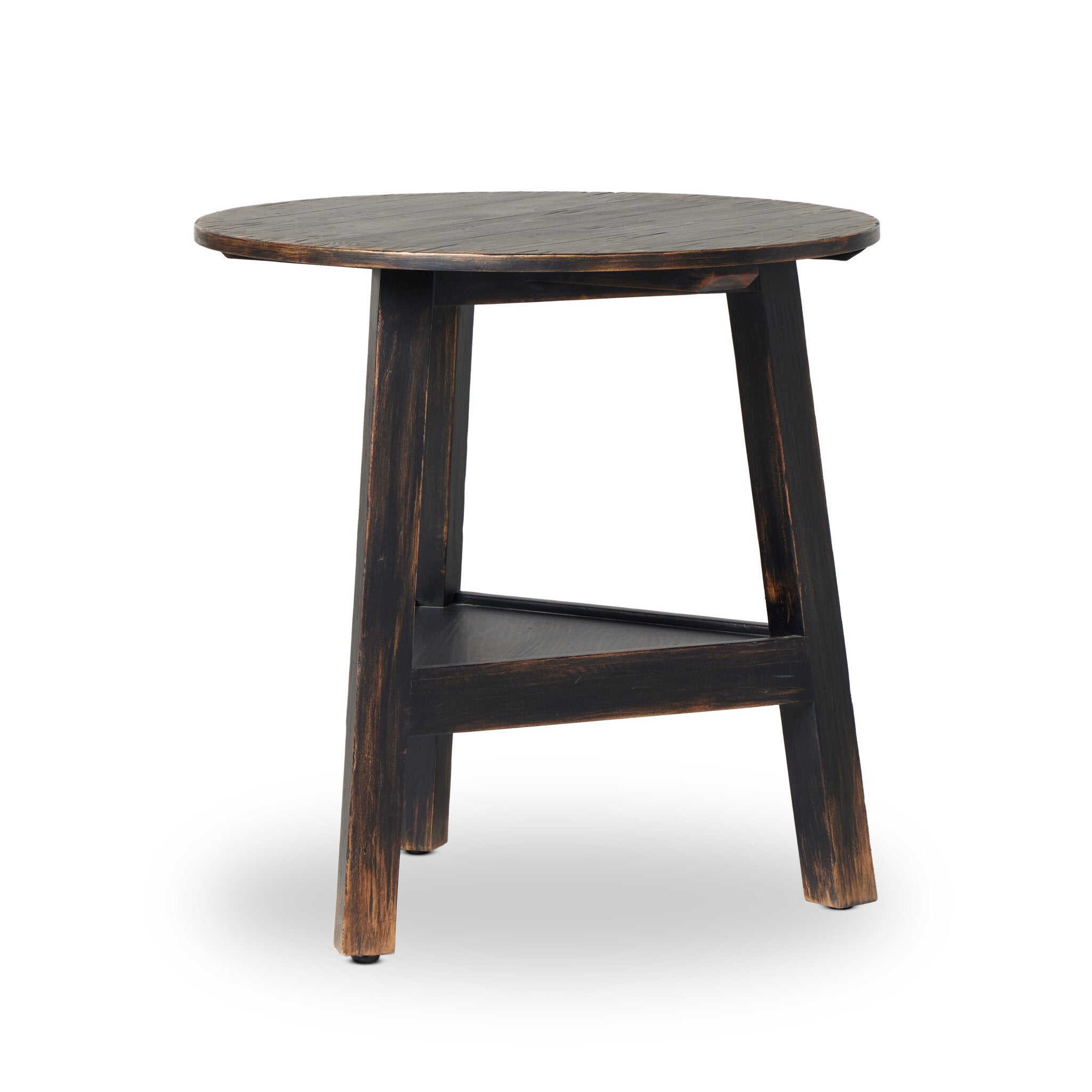 Kickapoo River Cricket Table - Distressed Black Veneer