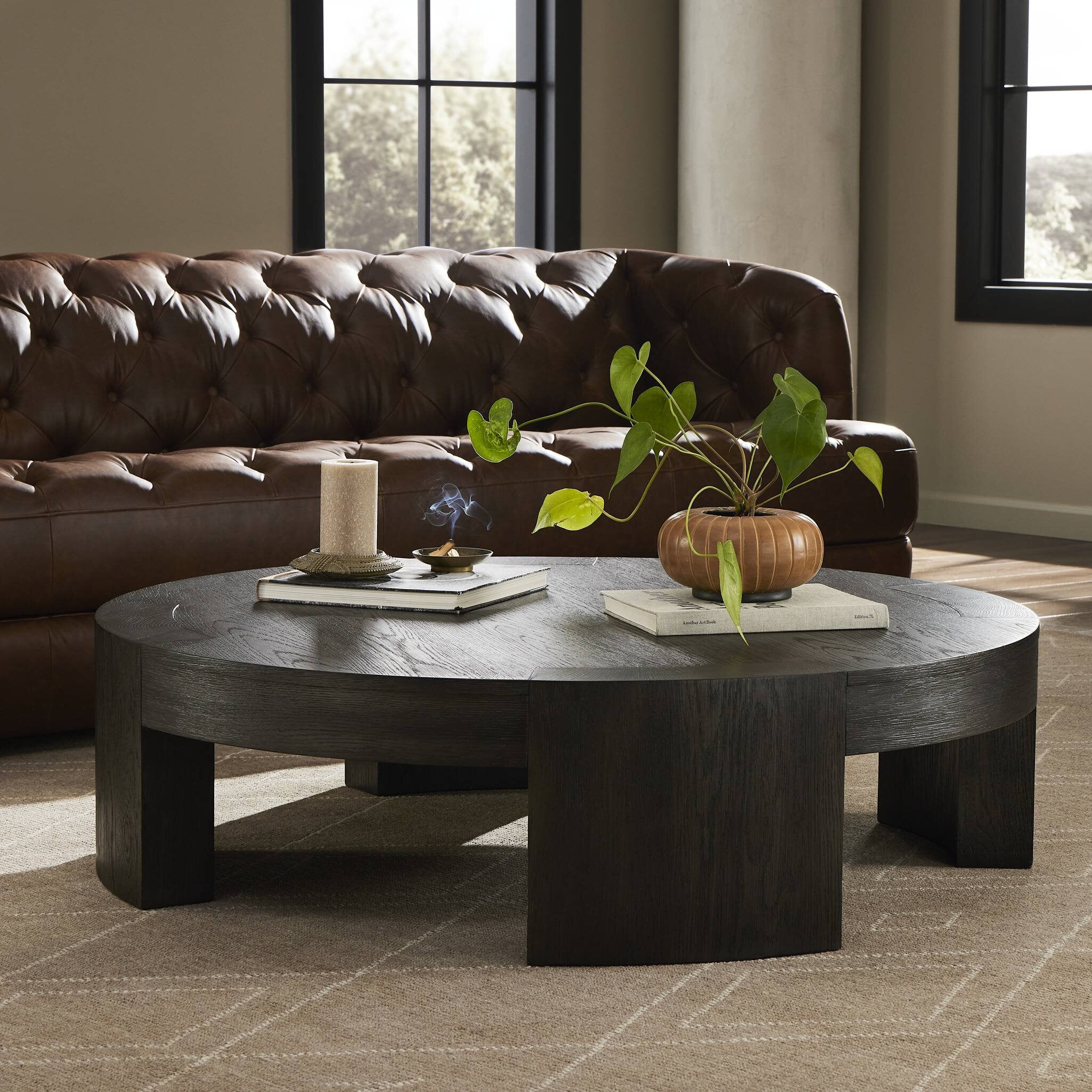 Sheffield Coffee Table - Charcoal Oak Veneer