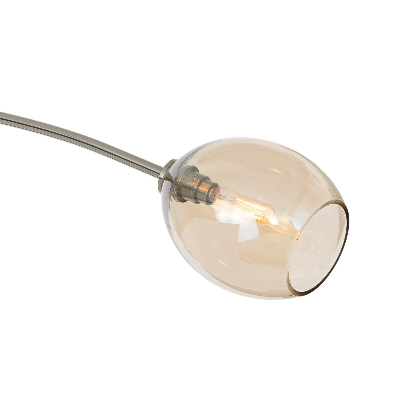 Artemis Pendant Double (Polished Nickel with Champagne Glass)
