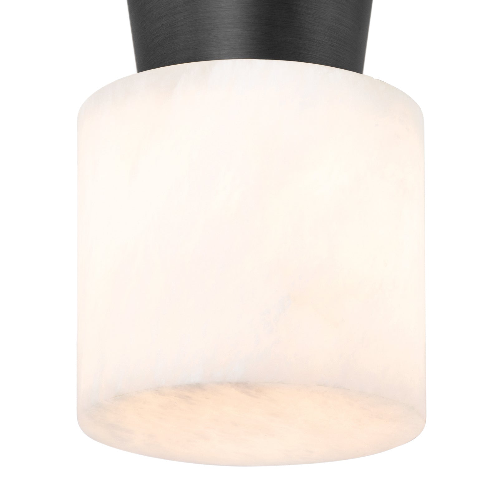 Hazel Alabaster Flush Mount (Oil Rubbed Bronze)