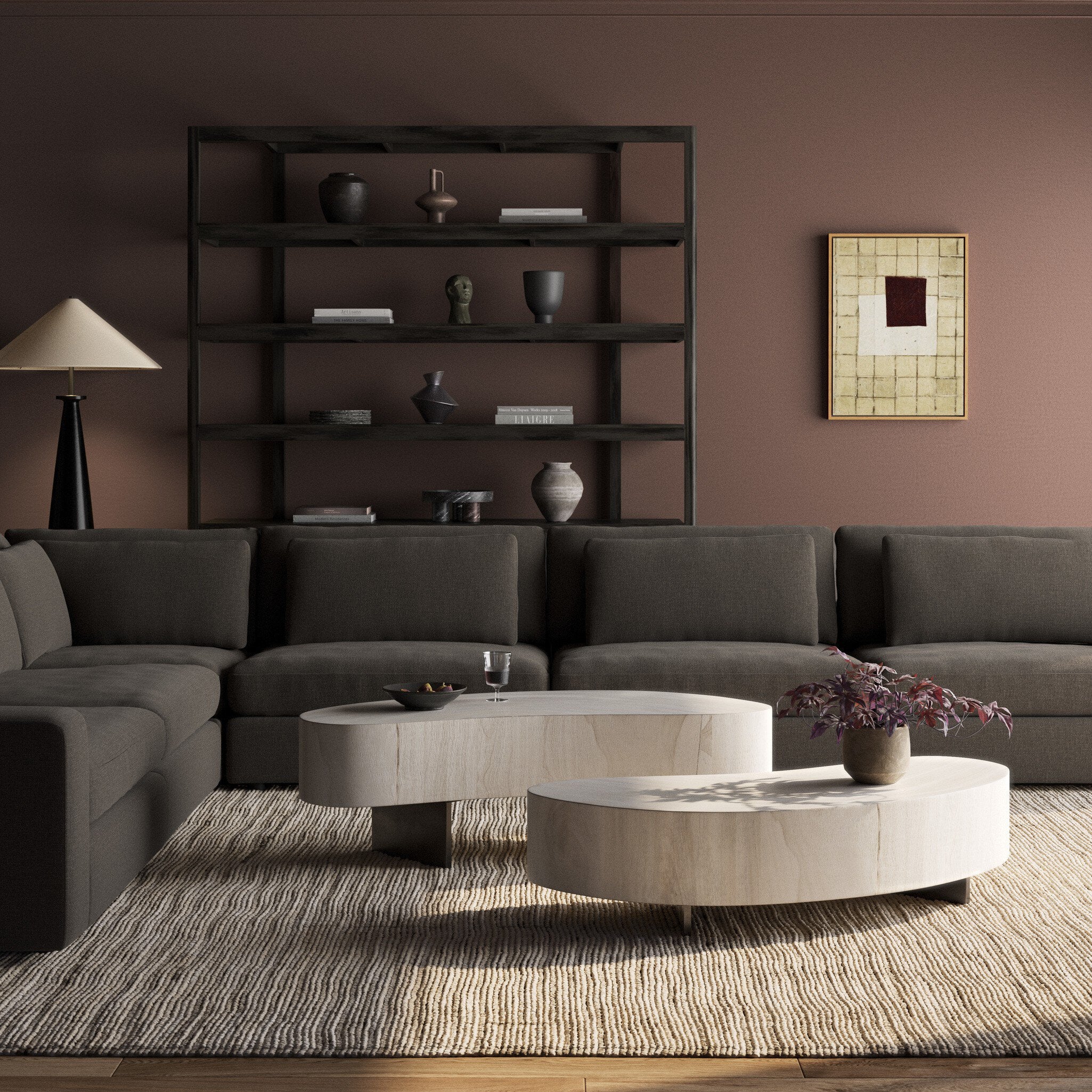 Avett Coffee Table Set - Bleached Guanacaste Oyster