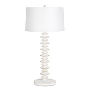 Fishbone Buffet Lamp (White Wash)