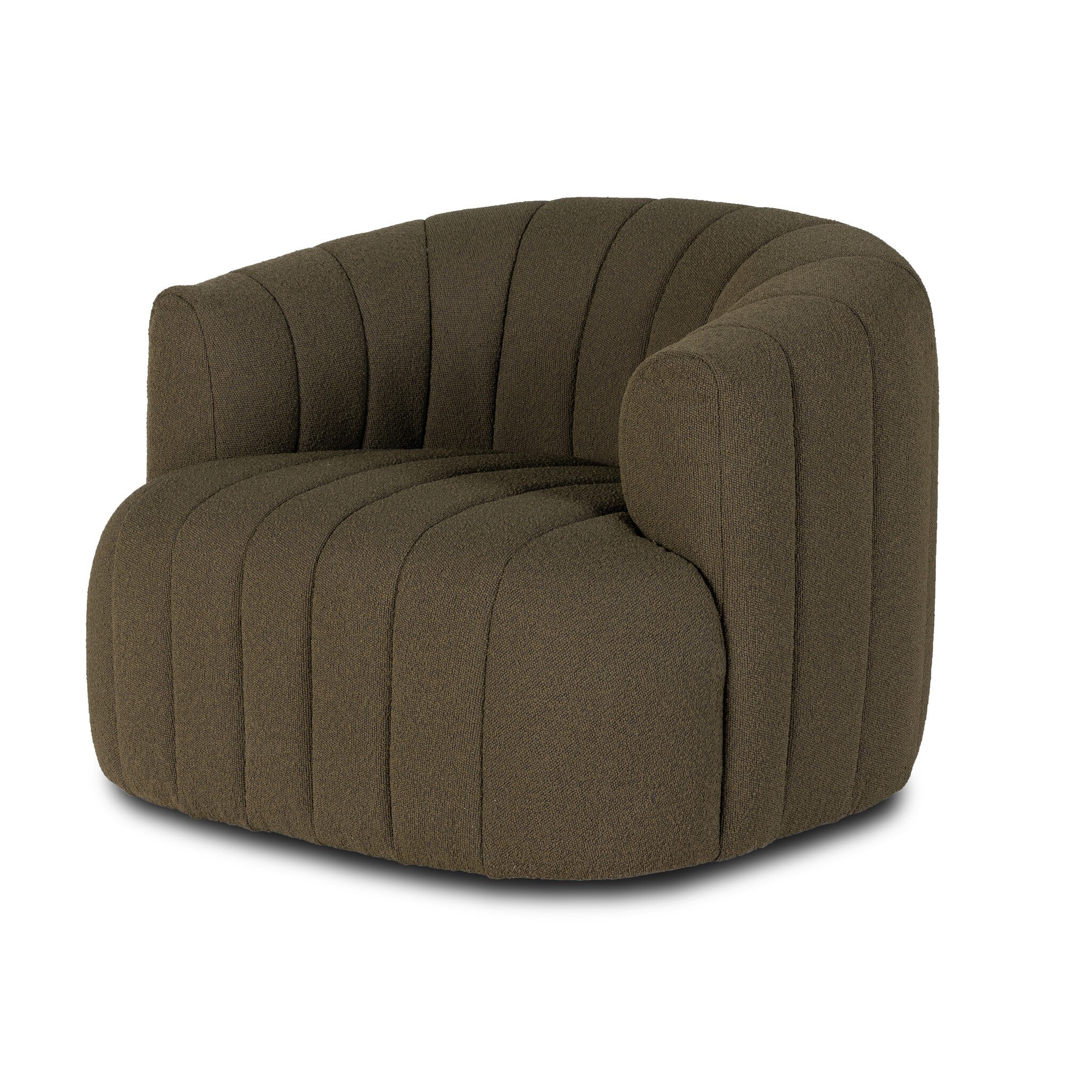 Elliana Swivel Chair - FIQA Boucle Olive