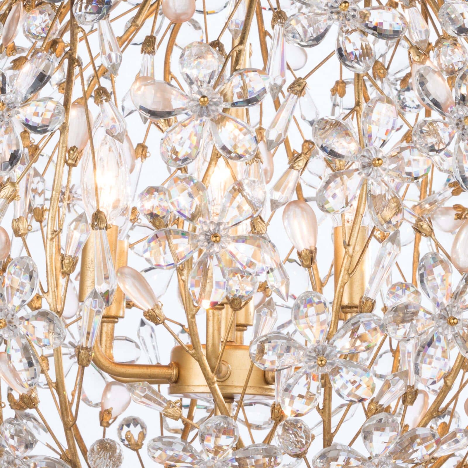Cheshire Chandelier Small (Gold Leaf)