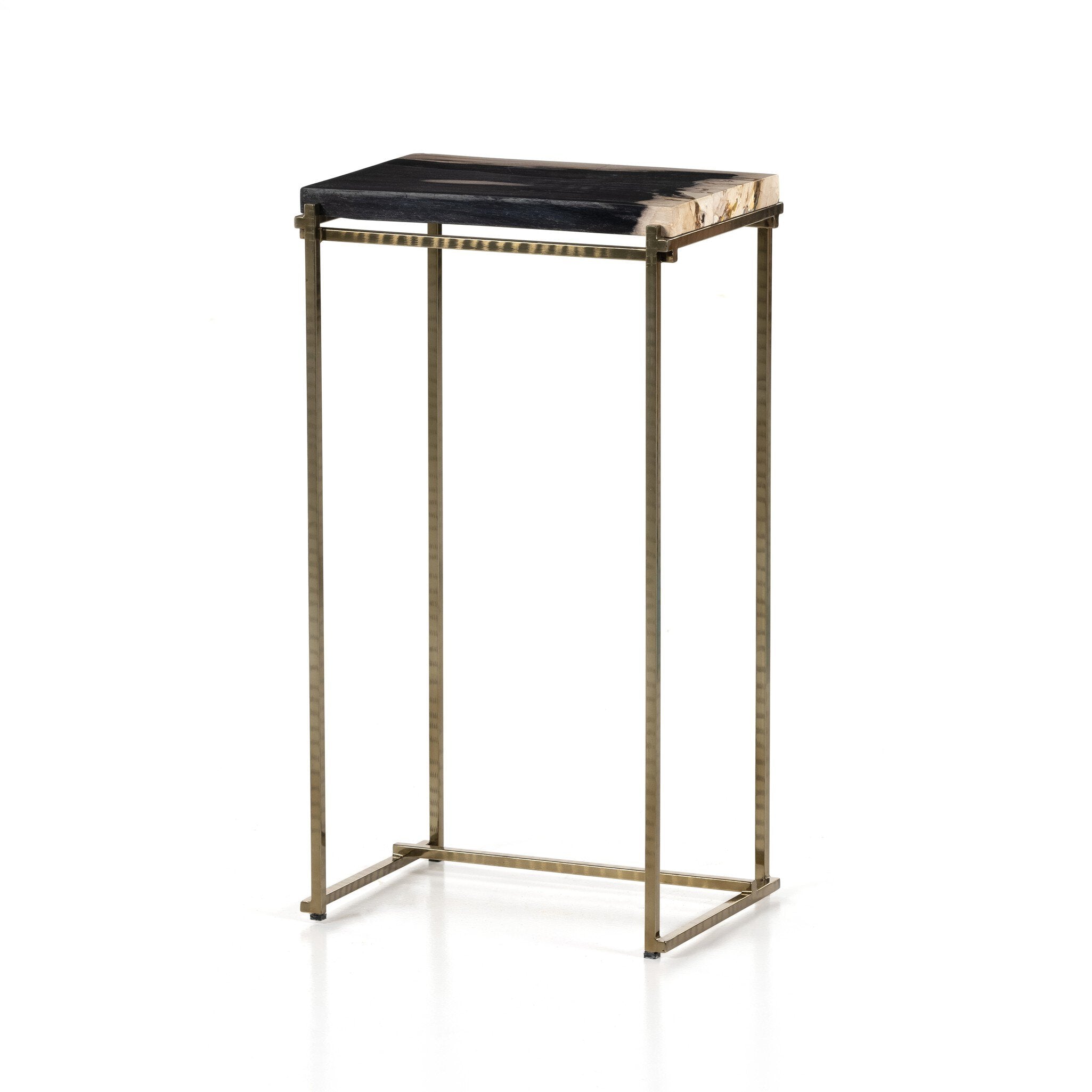 Tig End Table - Dark Petrified Wood