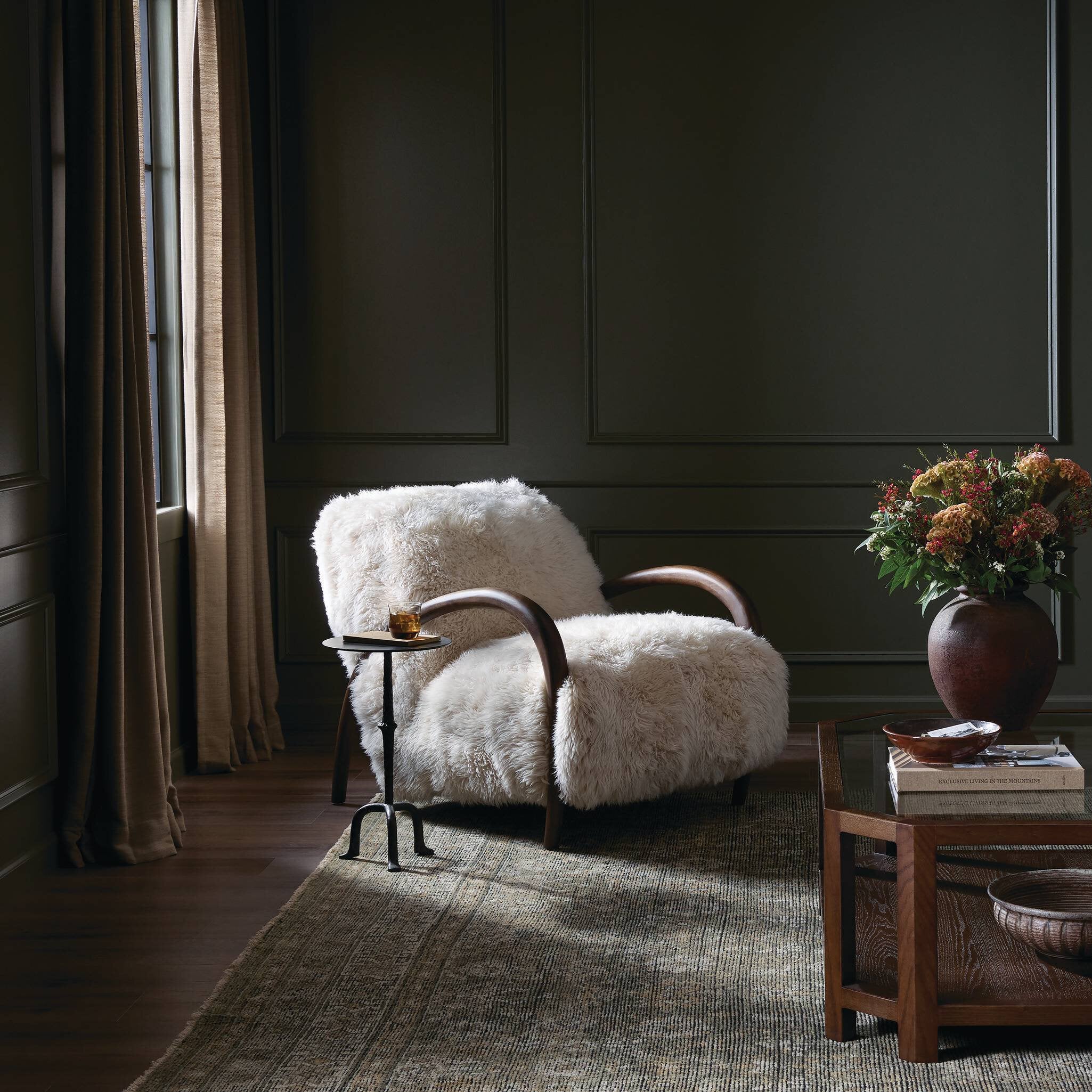 Sandro Chair - Champagne Mongolian Fur