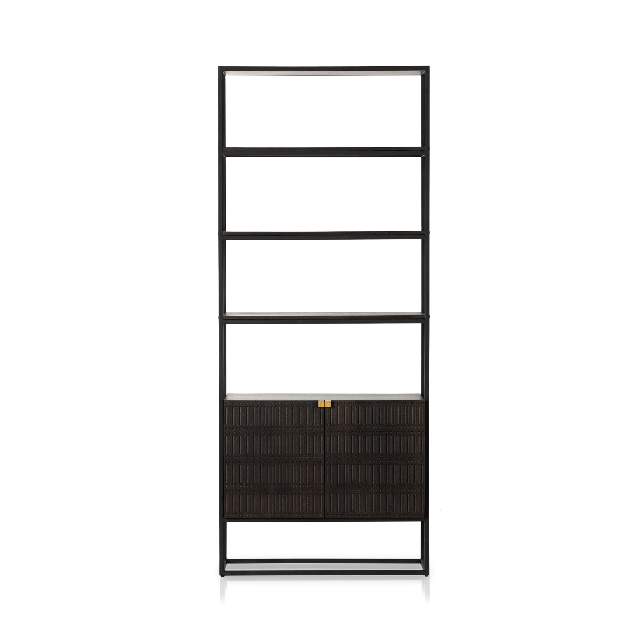 Kelby Bookcase - Gunmetal