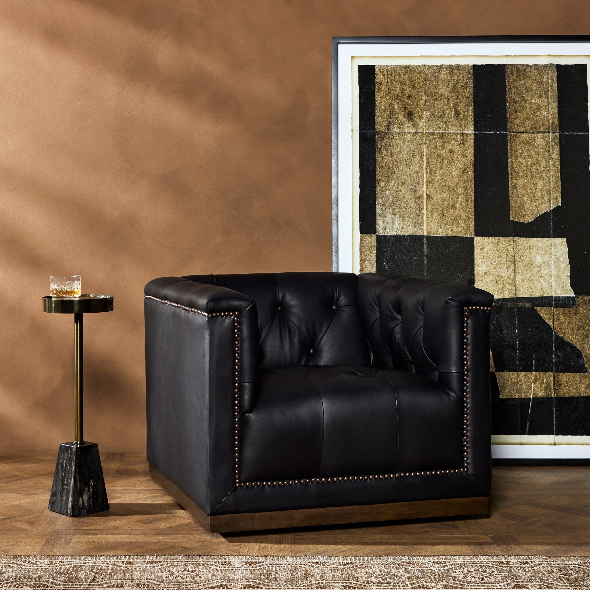 Maxx Swivel Chair - Heirloom Black