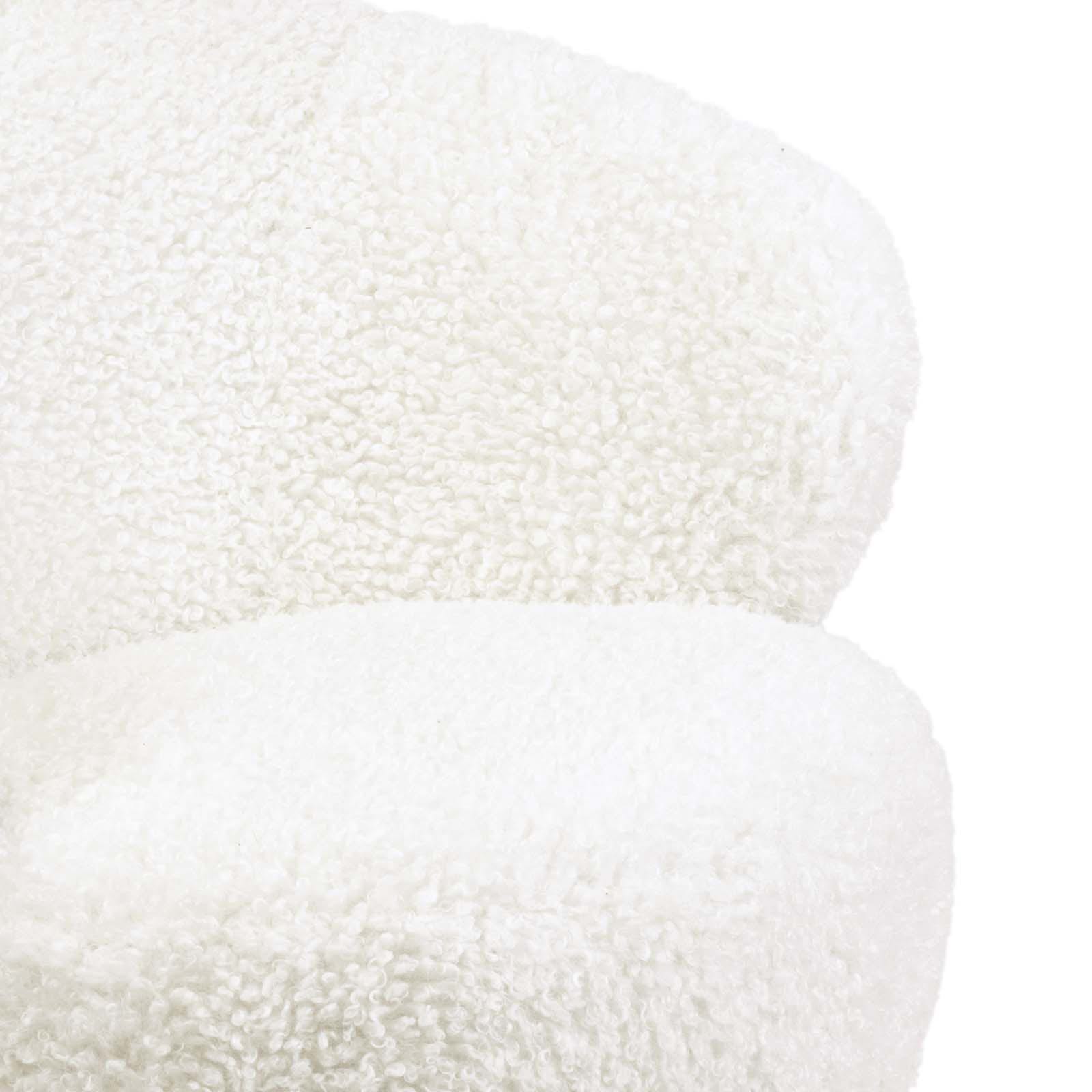 Myra Swivel Chair (Boucle Faux Wool)