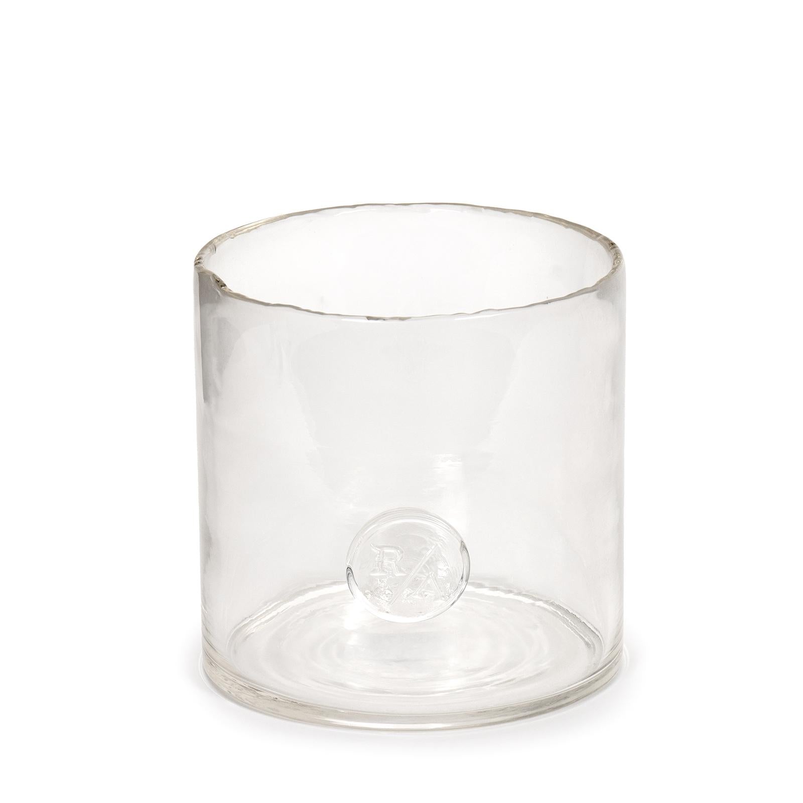 Monogram Glass Votive Large (Clear)