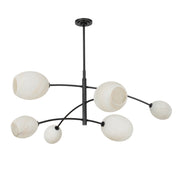 Artemis Chandelier (Oil Rubbed Bronze with Alabaster Glass)