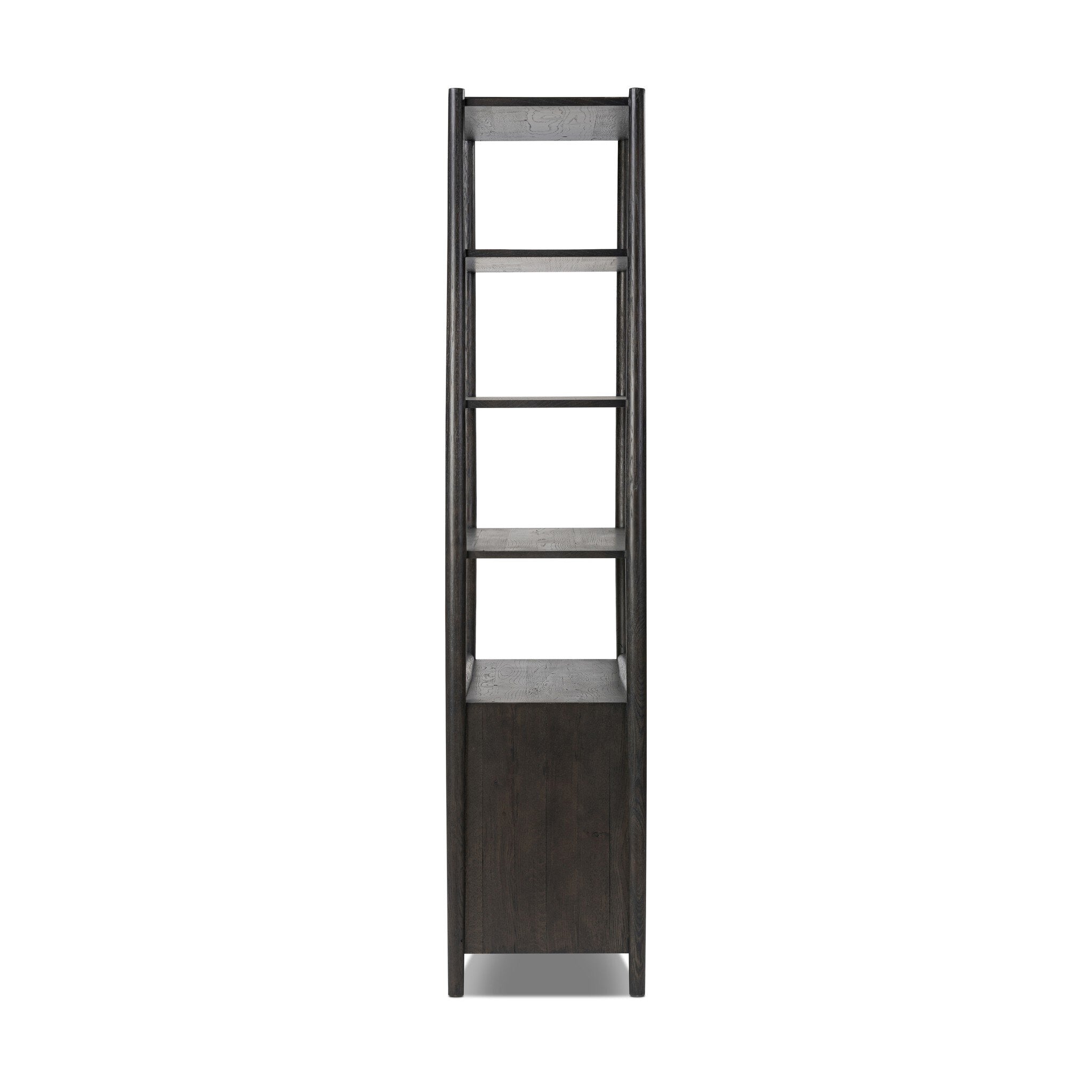 Glenview Bookcase - Smoked Black Oak