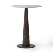 Goetz Bar + Counter Table - Honed White Marble