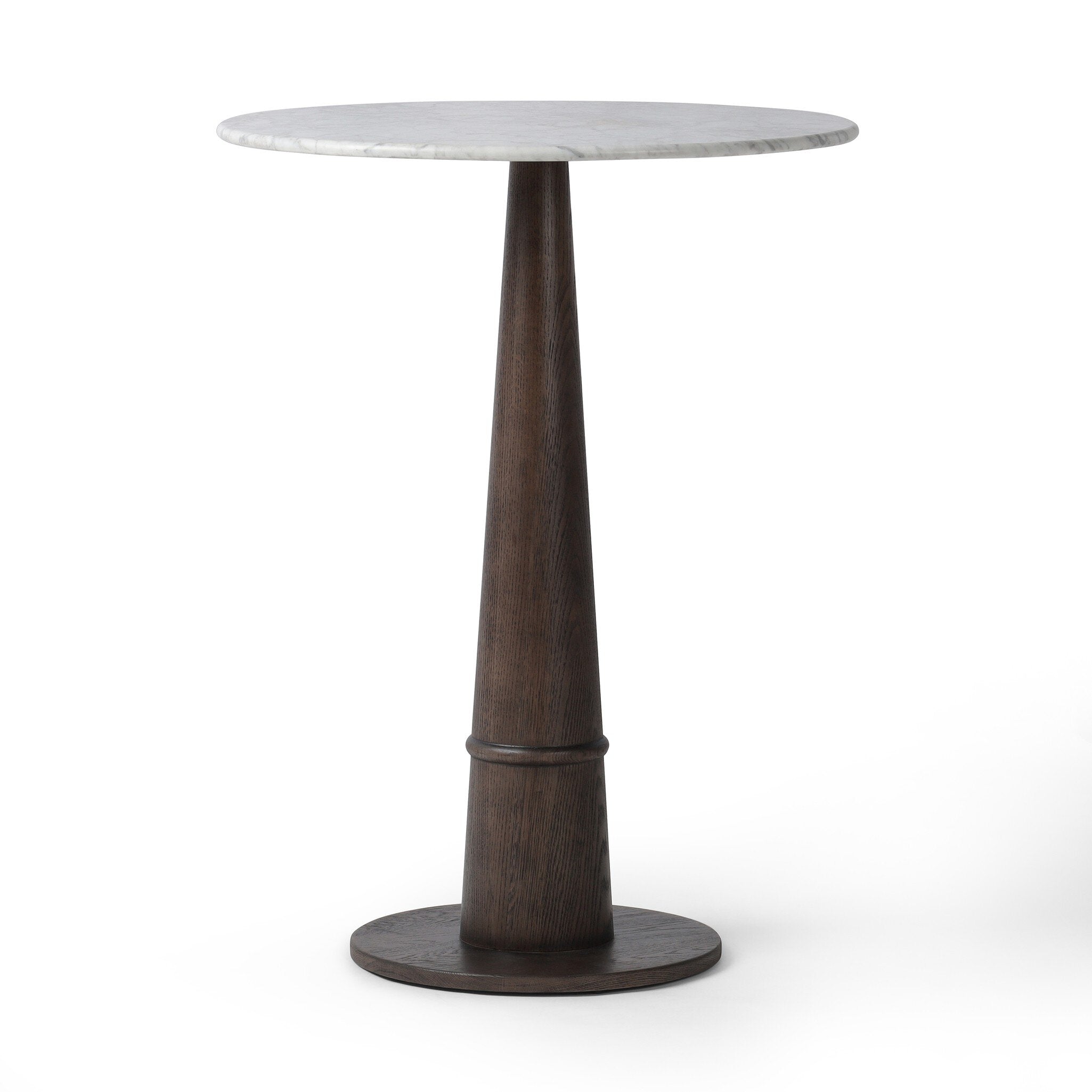 Goetz Bar + Counter Table - Honed White Marble