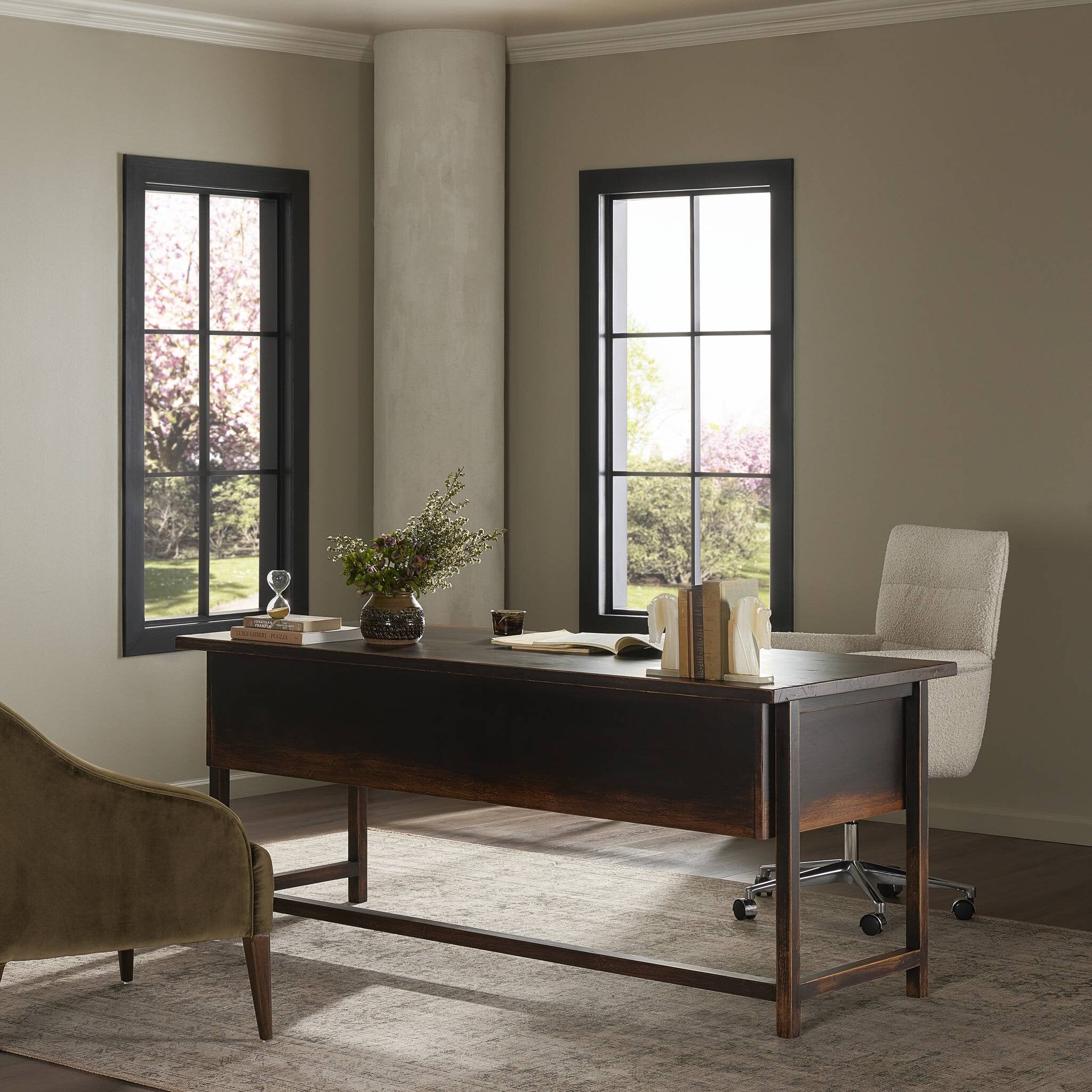 Reign Desk - Distressed Walnut